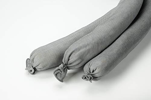 Aabaco Absorbent Socks, Water Socks, Oil & Chemical Spills, 3"x48", 10 Pack | 10 gallons total; flood socks for drains, doorways & spill mats; warehouse & industrial use