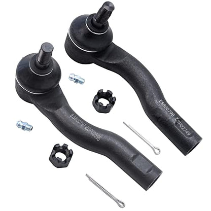 Detroit Axle - Front 4pc Steering Knuckles Kit for 2010-2012 Ford Fusion, 2011-2012 Lincoln MKZ, 2010-2011 Mercury Milan, 2 Steering Knuckles & Wheel Bearing Hubs 2 Outer Tie Rod Ends Replacement - size: 4SU47666/Kit