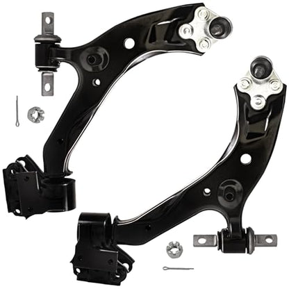 Detroit Axle - 8pc Front End Control Arms Kit for 2015-2016 Honda CR-V, 2 Lower Control Arms w/Ball Joint 4 Tie Rods 2 Stabilizer Sway Bars Replacement - size: 8CS48231/8PC