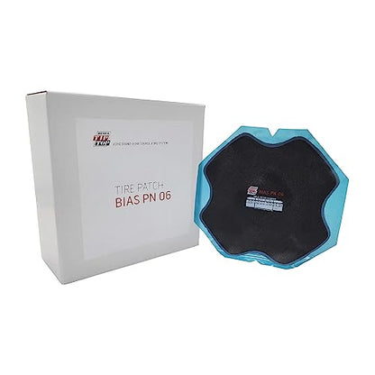 Rema TIP TOP PN-6 Premium Bias Tire Repair Patches, 9-1/4 inch 6-Ply Vulcanizing Patches with Blue Bonding Layer, 10 Count