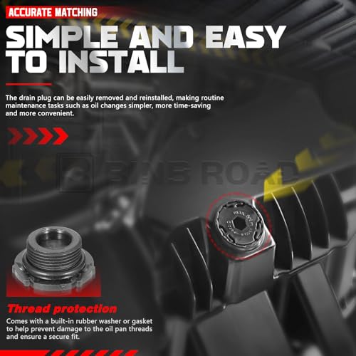 1 Set Engine Oil Pan Drain Plug with Install Tool Compatible with BMW 228i 328i 320i 428i 528i X1 X3 Z4 (Replaces 11137605018) - color: Oil Pan Drain Plug with Tool