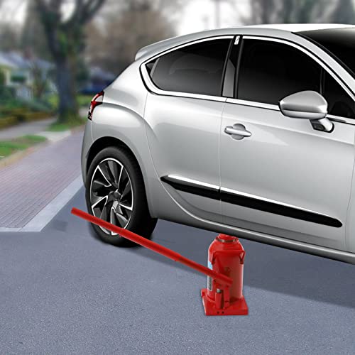 30 Ton Hydraulic Bottle Jack, Hydraulic Stubby Low Profile Welded Car Double Ram Welded Hydraulic Car Bottle Jack for Repair Vehicle, Truck, 66138lbs - style: 30 Ton