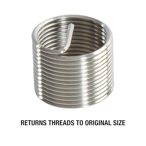 OEMTOOLS 25644 M14-1.25 Fix-A-Thread Spark Plug Saver Inserts Kit, Metric, Restores Damaged Threads for Automotive Repair, Includes Stainless Steel Inserts for High-Demand Applications - style: M14 Helical Inserts