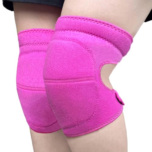 Knee Pads for Kneeling Work, Soft Garden Knee Pad for House Cleaning Worker, Waterproof Foam Cushion, Safety Knee Protector for Flooring and Carpet Installers, Prefect Gifts for Mens Womens Work, Pink L (1 Pair) - color: Pink, size: Large