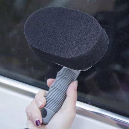 Garneck 1 Set Car Wash Brush Cleaning Tire Applicator Pad Tire Scrubber Tire Brush Polish Tire Shine Applicator Automotive Car Detailing Wheels Tire Dressing Applicator Tires Handle Sponge