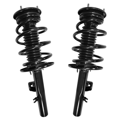 Detroit Axle - Front Struts for Ford 2008 2009 Taurus X, Struts with Coil Spring Complete Quick Struts Shocks Assembly Replacement Suspension - size: 11021_11022/Pair