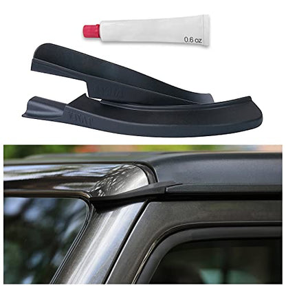 JVMA Hard Top Rain Gutter Extensions Rain Deflector Seal Kit | for Jeep Wrangler JL JLU 2018- 2024 and Jeep Gladiator JT Exterior Accessories (US Patented)