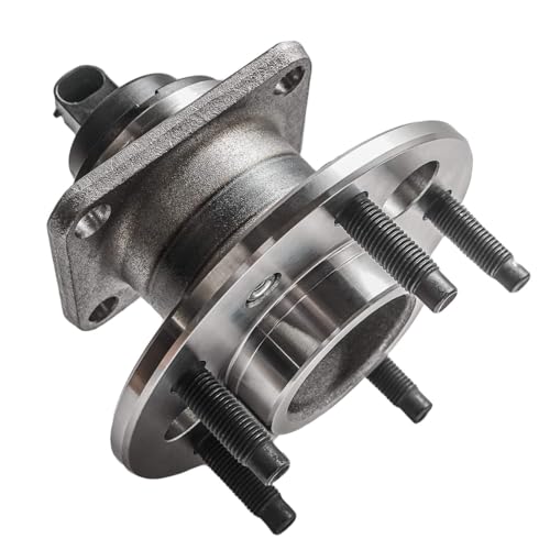 Detroit Axle - Rear Wheel Bearing Hub for Chevrolet Malibu Buick Lucerne LeSabre Cadillac DTS DeVille Oldsmobile Aurora Pontiac Grand Am, w/ABS & 5-Lug Wheel Bearing & Hub Assembly Replacement - size: 512003-DA/Single