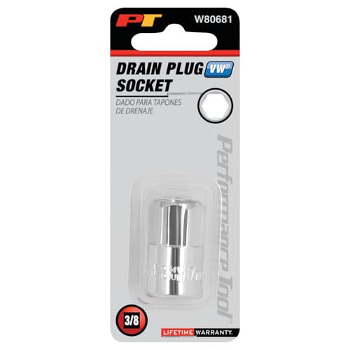 Performance Tool W80681 17mm Drain Plug Socket For Fill Plugs on VW and Other German Vehicles - style: VW 17mm Drain Plug Socket