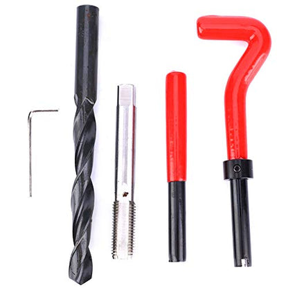 Thread Insert Repair Kit, Premium Stainless Steel M12x1.5 Thread Repair Set for Automotive and Industrial Applications Includes 17Pcs High Strength Inserts