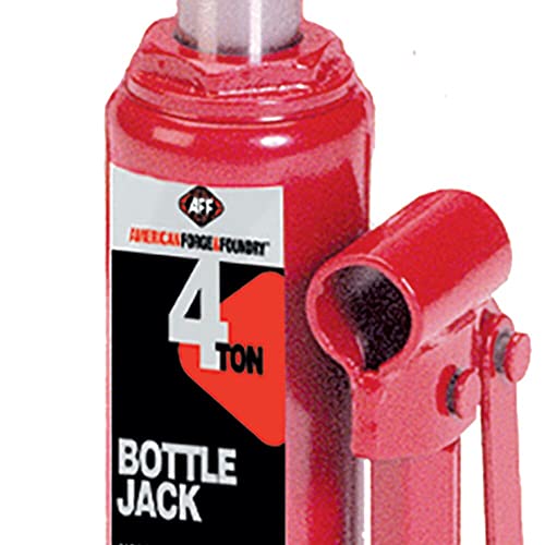 AFF Heavy Duty 4 Ton Bottle Jack, Manual, Machine Hardened Steel Saddles, Centered Pumps and Rams, 3504 - size: 4 Ton Capacity, style: Heavy Duty