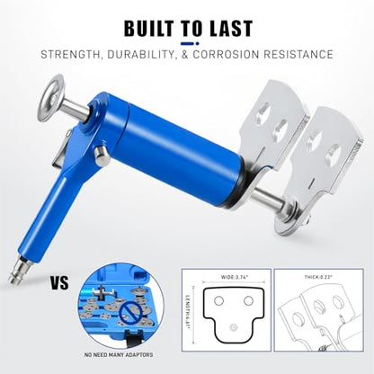 Pneumatic Quad Caliper Piston Brake Caliper Compressor Tool | Heavy Duty, Single, Dual and Quad-Piston Calipers, Brake Pad Replacement
