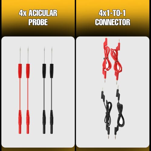 Automotive Circuit Test Leads - 92PCS Terminal Test Kit with Multimeter Probe, Electric Probe, Carrying Case, Wire Connectors, Adapter Cables