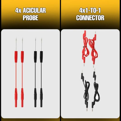 Automotive Circuit Test Leads - 92PCS Terminal Test Kit with Multimeter Probe, Electric Probe, Carrying Case, Wire Connectors, Adapter Cables