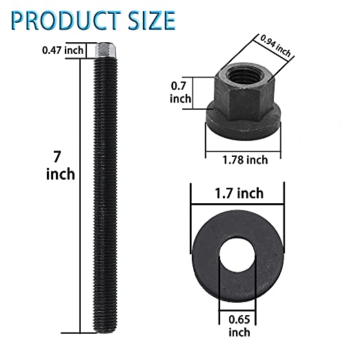 LS Harmonic Balancer Installation Tool Crank Pulley Install Tool 551141 Compatible with GM 1997-UP V8 LS1 LS2 LS3 LS4 LSX LSA LS6 LQ4 LQ9 with Thrust Bearing & Wrench Flats