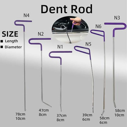 M16 Big Size Slide Puller,190 PCS Paintless Dent Removal tools Kit,Auto Body Hail Removal Tool, Bodywork Dings Dent Puller Remover kit,A Complete Car Dent Repair Tools Set for Professional Auto Repair - size: 190PCS