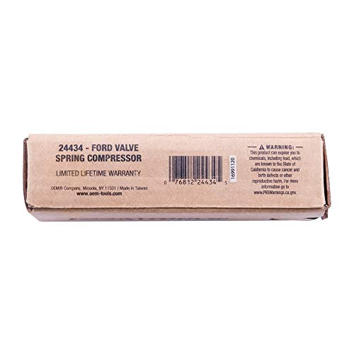 OEMTOOLS 24434 Ford Valve Spring Compressor for 2-Valve Engines, Valve Spring Removal Tool Services Lincoln and Mercury Vehicles with 2V V8 Engines, Black - size: 2-Valve