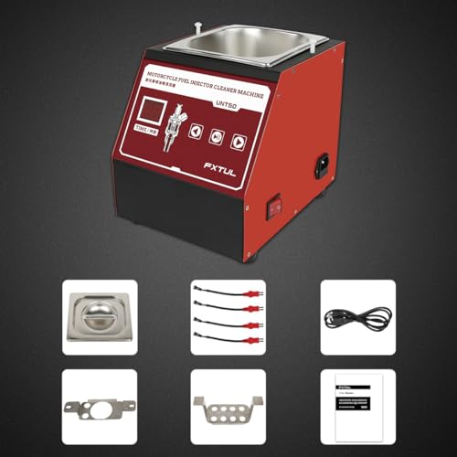UNT50 Fuel Injector Cleaner Machine, Ultrasonic Pulse Cleaning System | Easy One-Touch Operation, On-Car & Bench Cleaning, 1300ml Stainless Tank, for Cars, Motorcycles & Marine, Gasoline & Diesel
