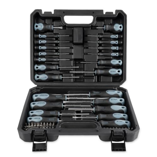 TEMPEST 66-Piece Magnetic Screwdriver Set, Household Tool Kit with CR-V Steel, Precision & Full-Size Drivers, Magnetizer & Demagnetizer, Durable Storage Case for DIY Repairs, Furniture & Appliances