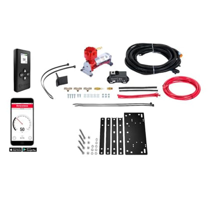 TrendsAuto Firestone Airide Red Label Air Springs Rear Kit & Air Command Heavy Compressor with Single Wireless App and Remote fits 2020-2026 4500HD 5500HD Cab-Chassis | TrendsAuto Decal - size: Single Path