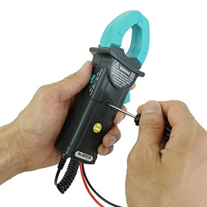 allsun AC/DC Clamp Meter Multimeter 400A True RMS Current Tester, Hall Effect Sensor, CAT III 600V, Low Battery Indicator, Auto Zero, 1mV/A and 10 mV/A Sensitivity