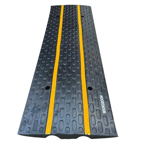 Rubber Driveway Ramps, Heavy Duty 66139lbs Weight Capacity Low Profile Car Ramps, Threshold Ramp for Loading Dock, Garage, Sidewalk, Truck, Scooter, Bike, Motorcycle & Wheelchair