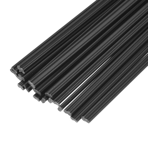MECCANIXITY 20pcs 40 Inch Plastic Welding Rods ABS Welding Strips Welder Rods for Plastic Welder, Car Bumper, Kayak Repair, Black - color: Black, size: 40 Inch