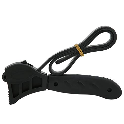 Strap Wrench Rubber Belt Adjustable Oil Filter Spanner for Automotive Kitchen Use Easily Remove Pool Bottles