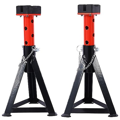 Heavy-Duty 3 Ton Jack Stands, Pair - Adjustable Height, Rust-Resistant, Home Tools Axle Stands for Vehicle Support, 6,000 lbs Capacity Each