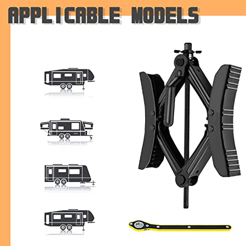 Wankic Camper Wheel Chock X Shaped RV Chocks Stabilizer for Travel Trailer | Anti-Move Tire Wheel Chock, Trailers Wheel Chocks, Camper Wheel Chocks, RV Wheel Chock