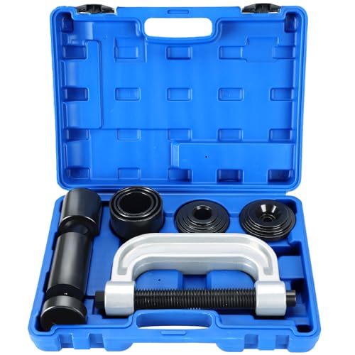 Ball Joint Press & U Joint Removal Tools | Heavy Duty Ball Joint Service Tool with 4-Wheel Drive Adapters for Most 2WD and 4WD Car Pickup and Light Truck (Blue) - color: Blue