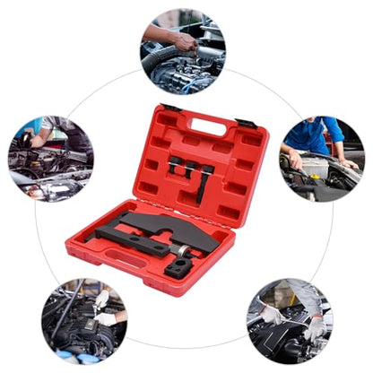 Camshaft Holding Tool Kit Compatible with BMW Mini Cooper (W10/11), 2001-2007 R50203-2007 R52 2001-2007 R53 Camshaft Engine Timing Tool Set Engine Locking Timing Tools Kit Red, Black