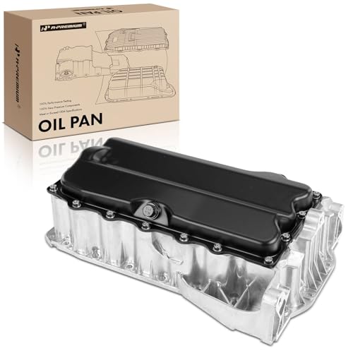 A-Premium Engine Oil Pan Sump with Drain Plug | Compatible with Volkswagen Jetta 2011 2012 2013 2014 2.0L Naturally Aspirated, Reliable Oil Storage, Perfect Seal