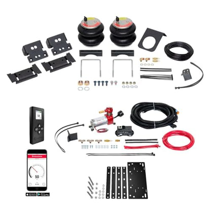 TrendsAuto Firestone Airide Red Label Rear Air Spring Kit with Air Command Single Wireless App & Remote Kit Standard Compressor fits 2013 2026 Ram 3500 4WD | Includes TrendsAuto Decal - size: Single Path