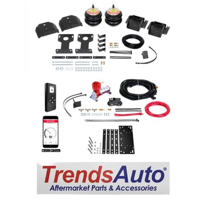 TrendsAuto Firestone Airide Red Label Air Springs Rear Kit & Air Command Heavy Compressor with Single Wireless App and Remote fits 2020-2026 4500HD 5500HD Cab-Chassis | TrendsAuto Decal - size: Single Path