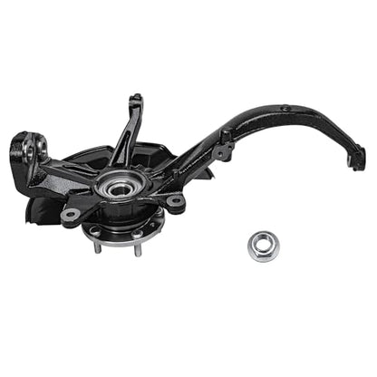 Detroit Axle - Front Steering Knuckles Hubs + Lower Rearward Control Arms w/Ball Joints Replacement for Fusion MKZ Milan Zephyr - 4pc Set - size: 4CU47668/4PC