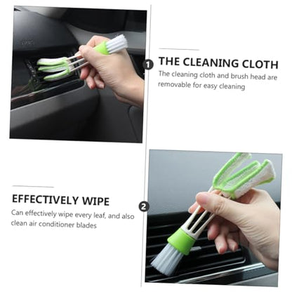 NUOBESTY 3pcs Car Air Vent Cleaning Brush Set, Interior Crevice Duster for Dashboard and Ac Outlet, Soft Bristle Car Dusting Tools for Auto Detailing and Vent Maintenance