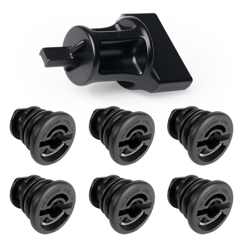 6 Pack Oil Drain Plug (06L103801) With Oil Drain Plug Removal Tool (6+1), No Leak Replacement for VW Audi 1.8L 2.0L TSI, Compatible with Golf GTI Passat Tiguan, A3 A4 A5 Q5 Q7