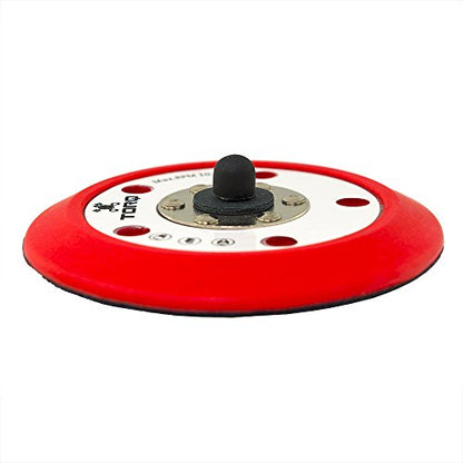 Chemical Guys TORQ BUFLC201 R5 Dual-Action Backing Plate with Hyper Flex Technology, Red (5 Inch) - size: 5 Inch Dual Action