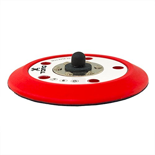 Chemical Guys, TORQ R5 Dual-Action Backing Plate, Hyper Flex, Red, 5 in | Flexible 5 in backing plate pairs pads with dual-action polishers for smooth, balanced paint correction - size: 5 Inch Dual Action