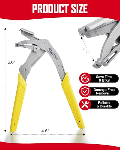Car Clip Pliers, Panel Clip Removal Pliers, Professional Plastic Fastener Removal Tool for Removing Automotive Fasteners Clips Without Damage Yellow - color: Yellow