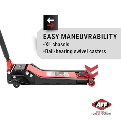 AFF 2 Ton Floor Jack - Long Chassis Low Profile Car Jack - Lightning Lift Hydraulic - Super Duty - style: Long Chassis