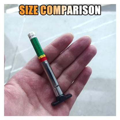 Car Tire Tread Depth Gauge, Tire Tread Gauge Color Coded, Professional Tire Thread Depth Meter Tool in 32nds, Suitable for Most Car Models (1 PCS) - size: 1 PCS