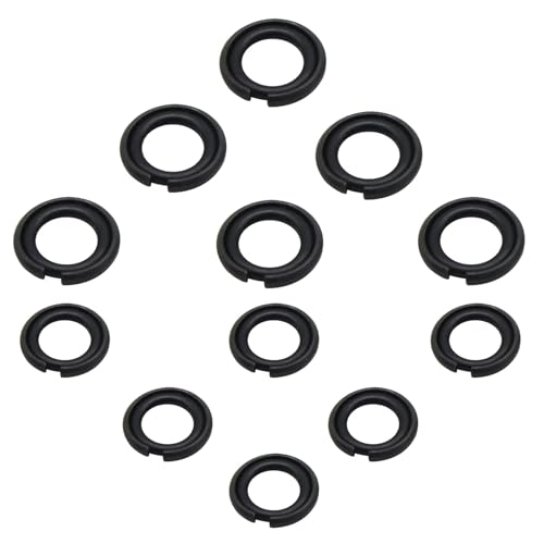 1/2"" & 3/8"" Impact Wrench Retainer Rings with O-Ring Fit for Electric Wrench/Pneumatic Wrench, Impact Wrench Tool Parts and Accessories (6+6/Sets)