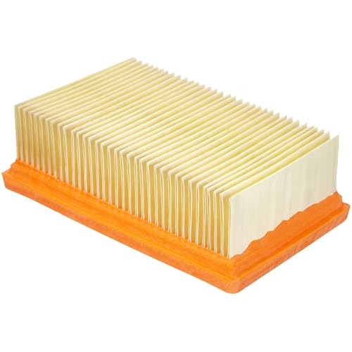Kärcher Flat Pleated Filter for Karcher Wet Dry Vacuum - Compatible with WD 4, WD 5/P and WD 6 P S Wet Dry Vacs - Reusable Filter - style: Filter for WD4, WD5, WD 6