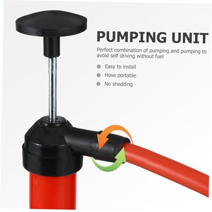 Zerodeko Manual Oil Transfer Pump Kit for Automotive Fluids Multi-Functional Siphon Hose Flexible Spout for Gas Oil Liquids