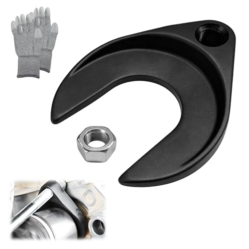 63mm Inner CV Axle Removal Tool, Carbon Steel Front Wheel Drive Axle Pulley Attachment w/Nut & Gloves, CV Joint Fork Removing Tool Fits Slide Hammers with 5/8"-18 Threads - color: 63mm