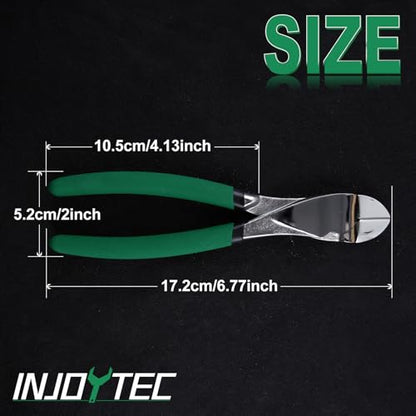Large Head Diagonal Chrome Pliers 7-Inch Diagonal Cutting Pliers | Multi-Purpose Pliers with Angled Head Heavy Duty Cutting Pliers for Cutting Most Hardened Wire and Electrical Work - style: Large Head Diagonal Chrome Pliers