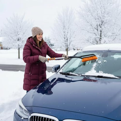 Windshield Cleaner Tool Car Cleaning Kit Pink Car Accessories Ice Scrapers for Car Windshield Snow Brush for Car Ice Scraper Snow Snow Scraper
