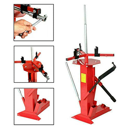 BLACKHORSE-RACING Multi Manual Tire Changer Auto Car Tire Changer Car/Truck/Motorcycle Portable Hand Tool Tire Bead Breaker Changer for 4" to 16-1/2" Tires ATV Wheel,Red